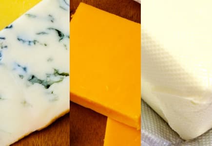 効果や栄養素が違うゴルゴンゾーラチーズ・チェダーチーズ・クリームチーズ