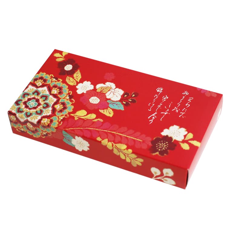 京の風情を艶やかに描く紅の箱は極朱珍：紅