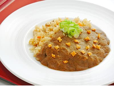 京都産九条ねぎと宝舟あられの京町家茶房カレー