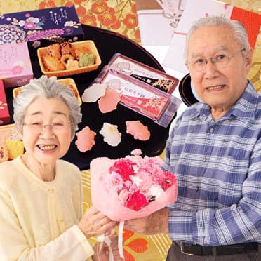 還暦祝いのお菓子を探している