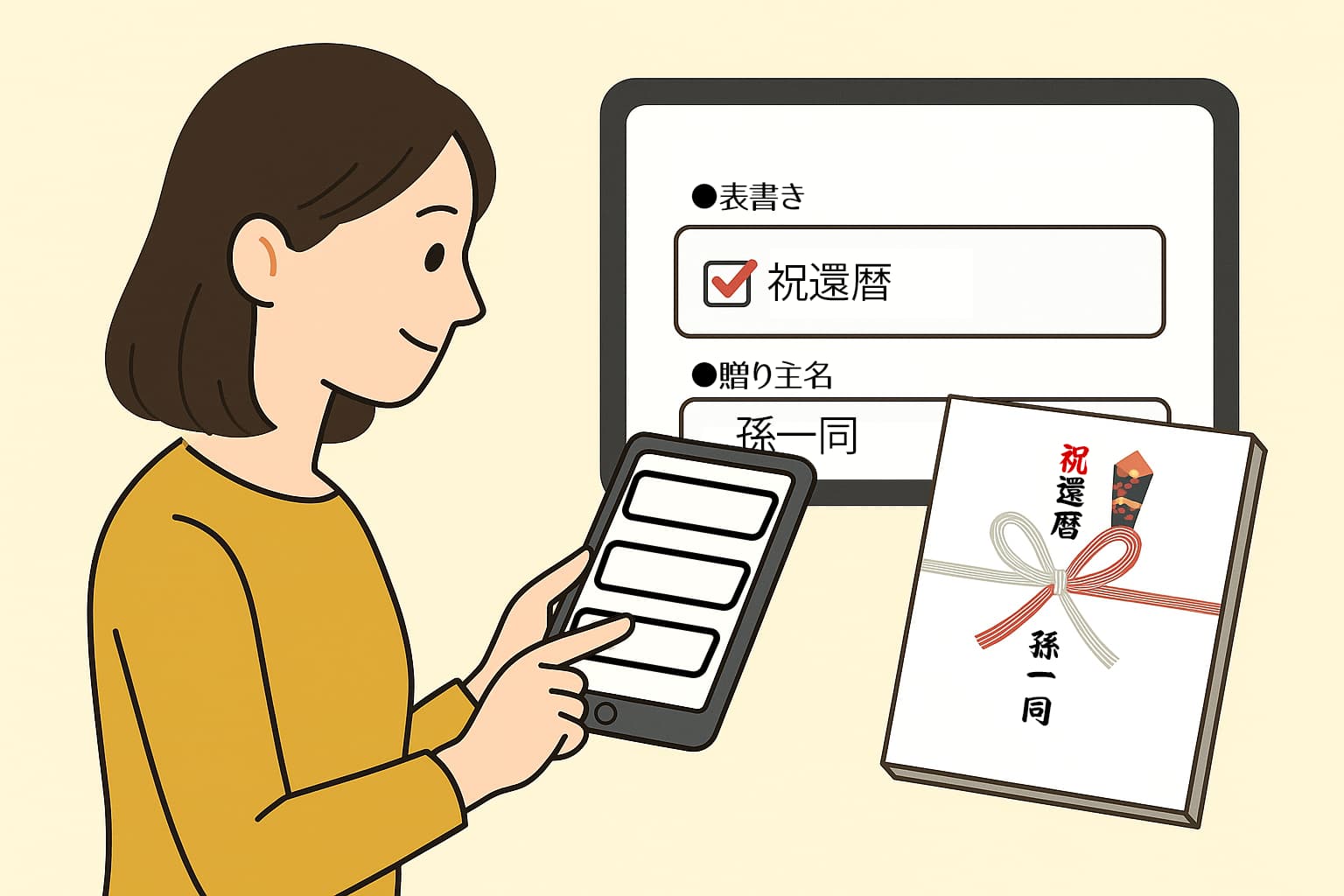 用途に合わせたのし紙の指定