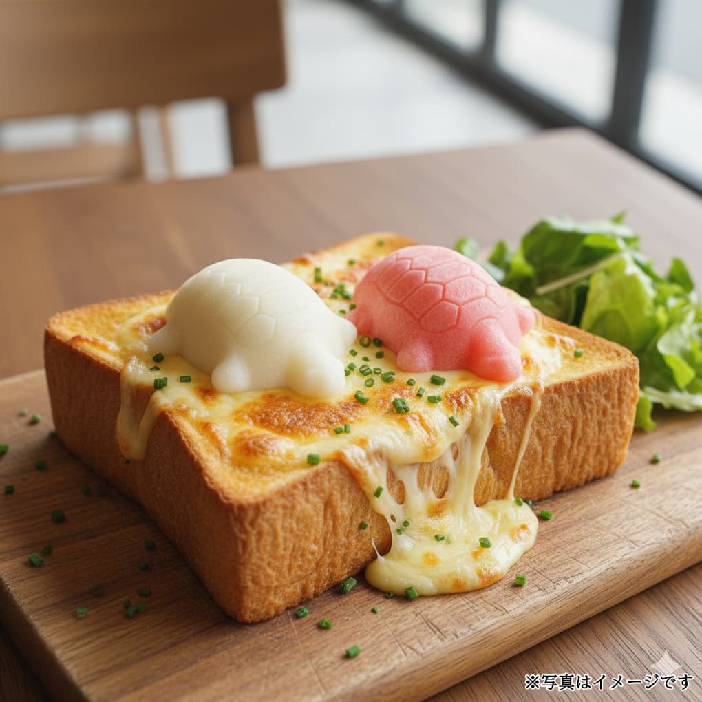 紅白亀甲餅トッピング例 1