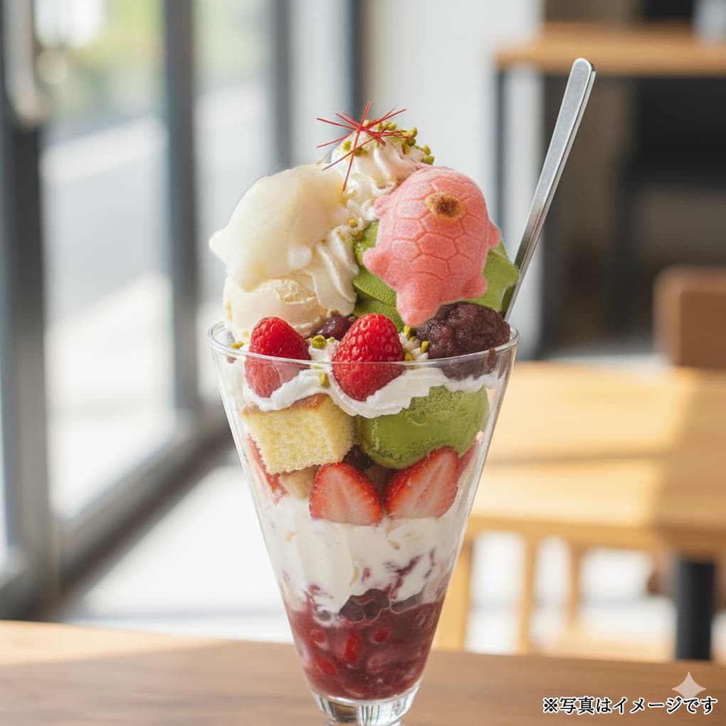 紅白亀甲餅トッピング例 2