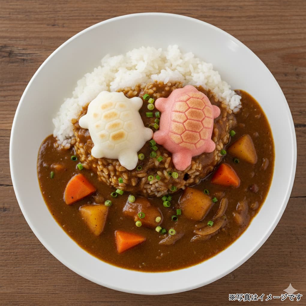 紅白亀甲餅トッピング例 5