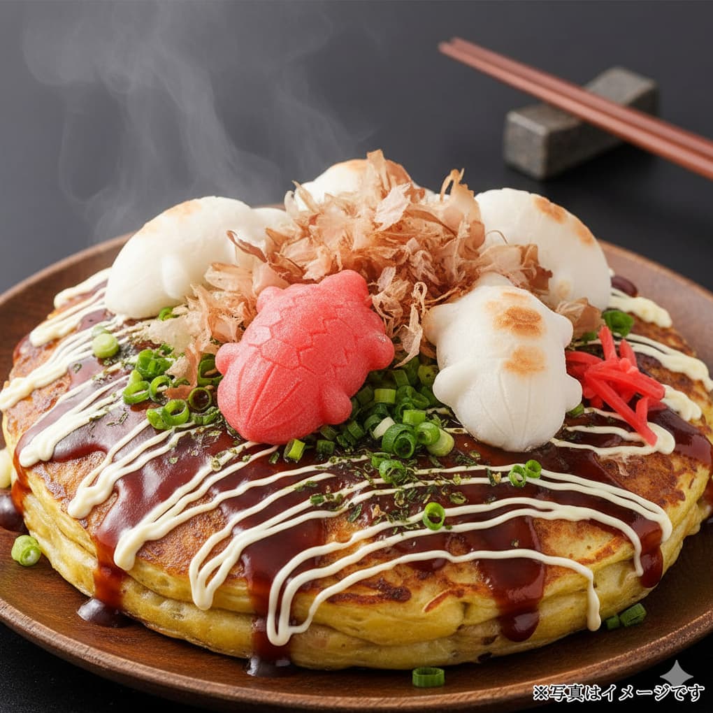 紅白亀甲餅トッピング例 7