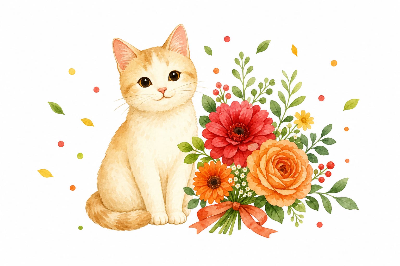 かき餅用AI生成画像の猫サンプル