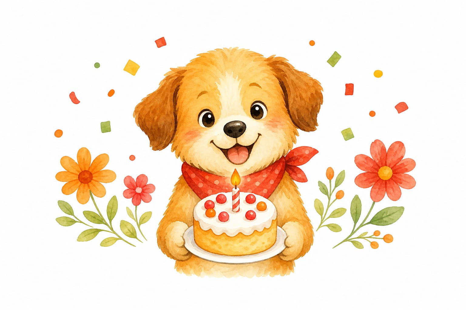 かき餅用AI生成画像の犬サンプル