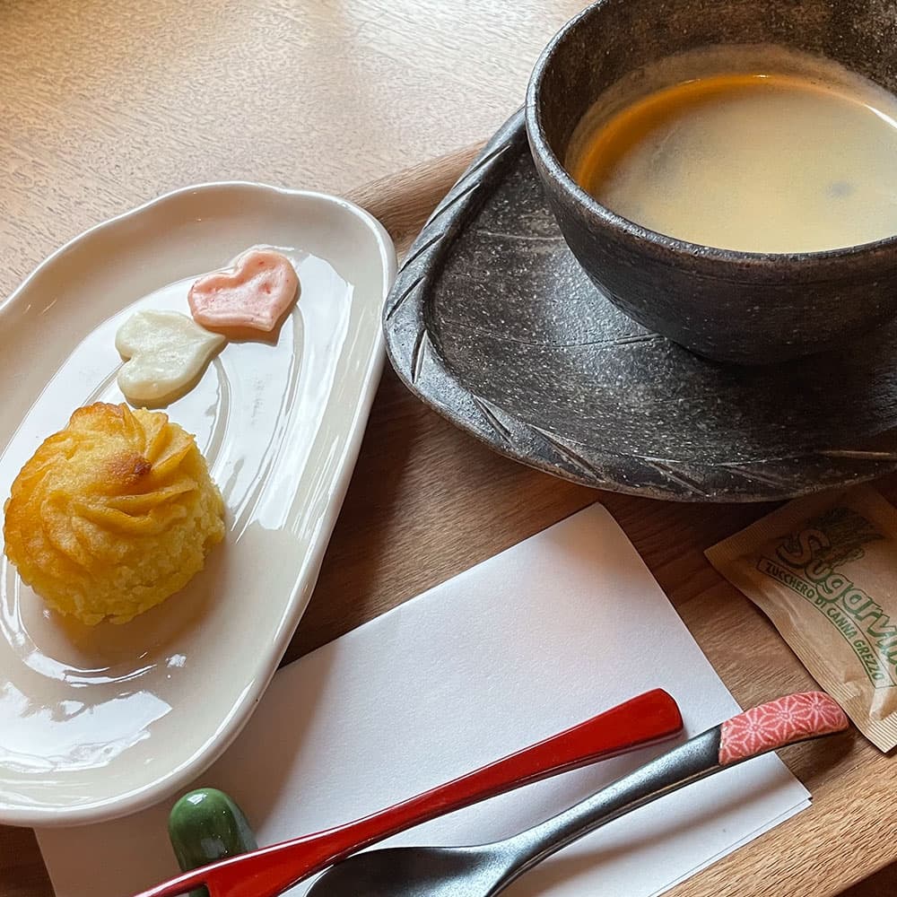 珈琲とスイートポテト