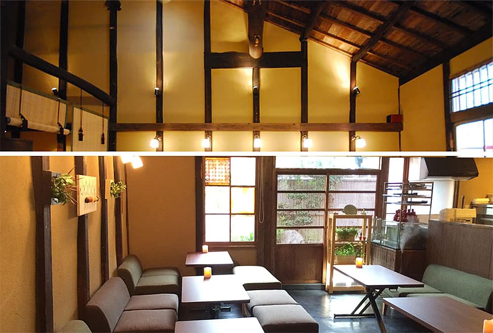 京町家茶房宗禅カフェ「織屋建て」の空間