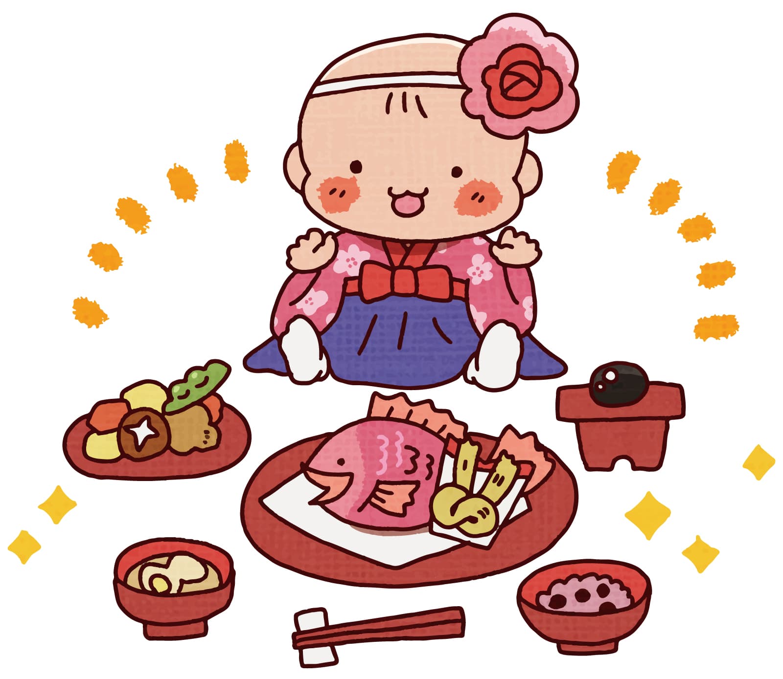 お食い初めのイメージ